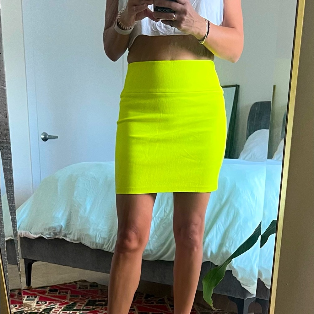 COPY - SPRWM  Leather Mini Skirt